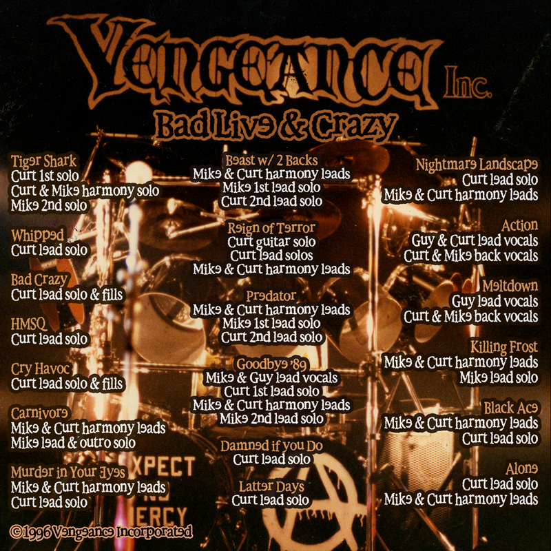 Vengeance Plays Queen